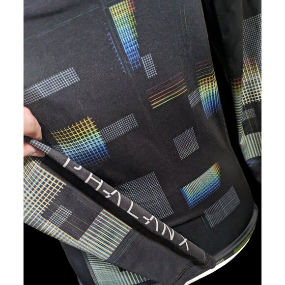 Phalanx Black And Rainbow Grid Rash Guard Size Small - Picture 3 of 10